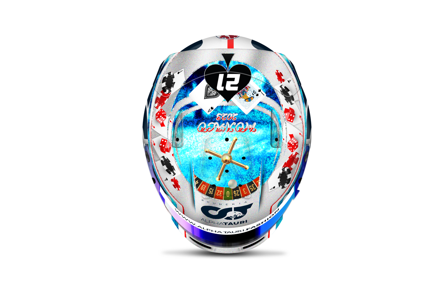 Mini helmet Monaco 2023 - Signed by Nyck