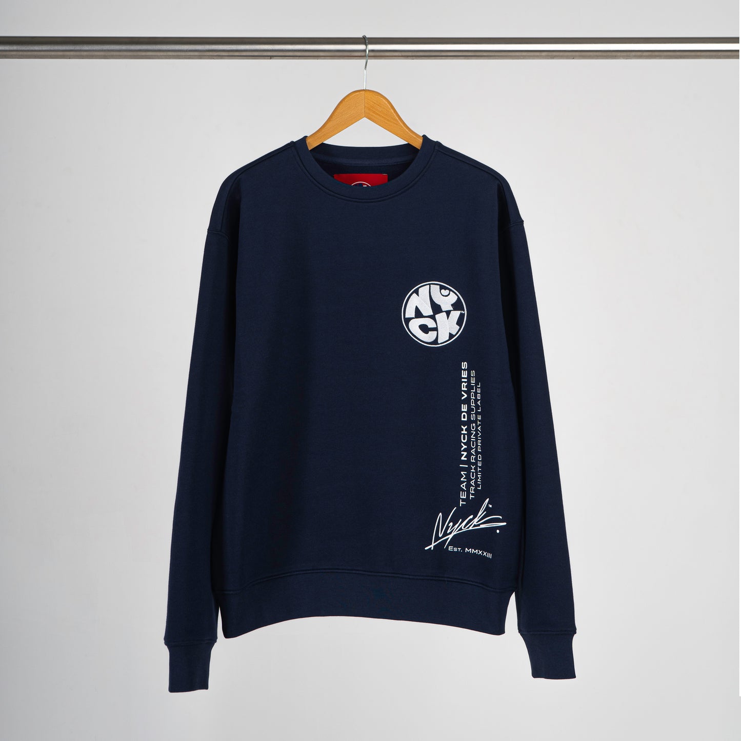 The official NYCK navy sweater